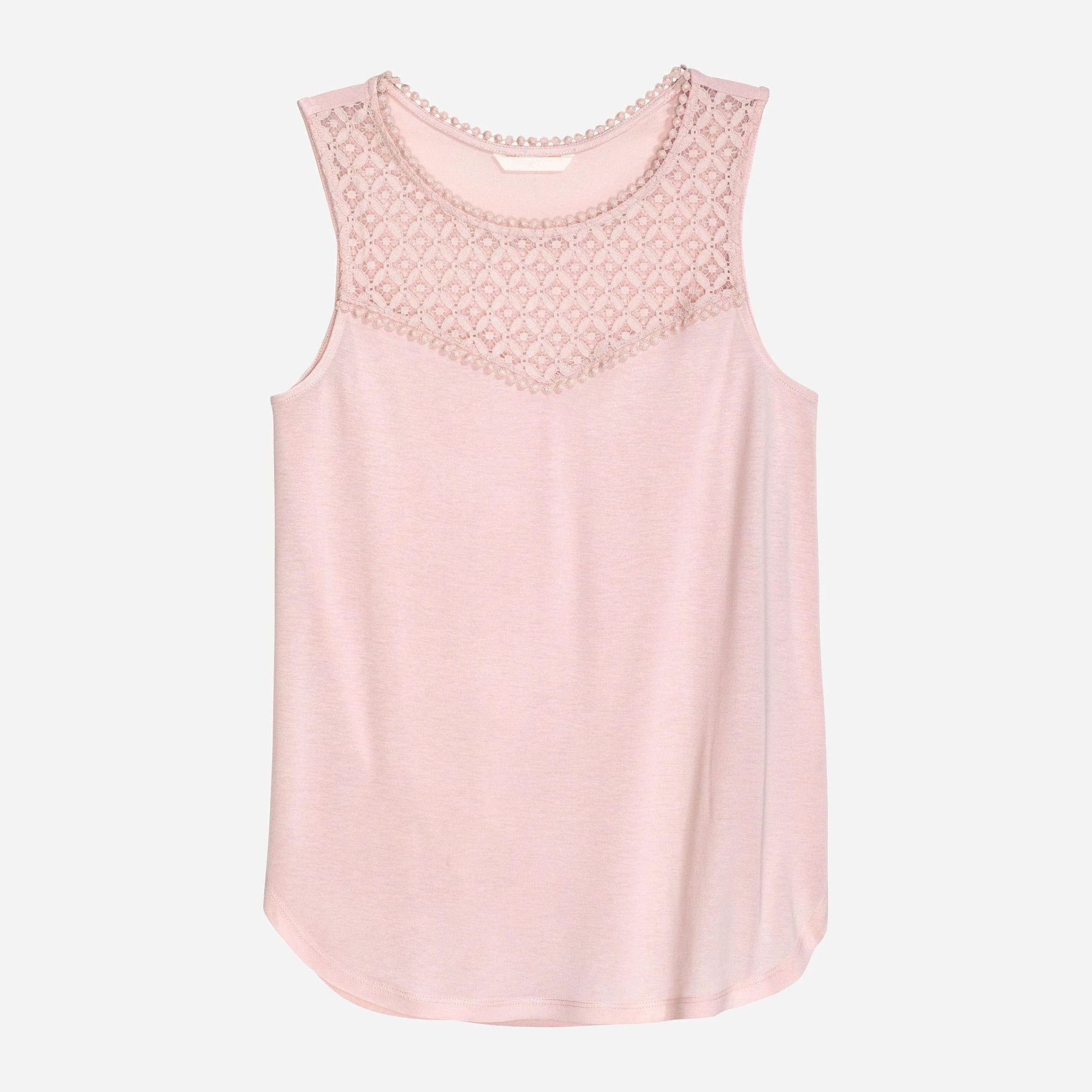

Майка H&M 4020074-ACWV L Светло-розовая