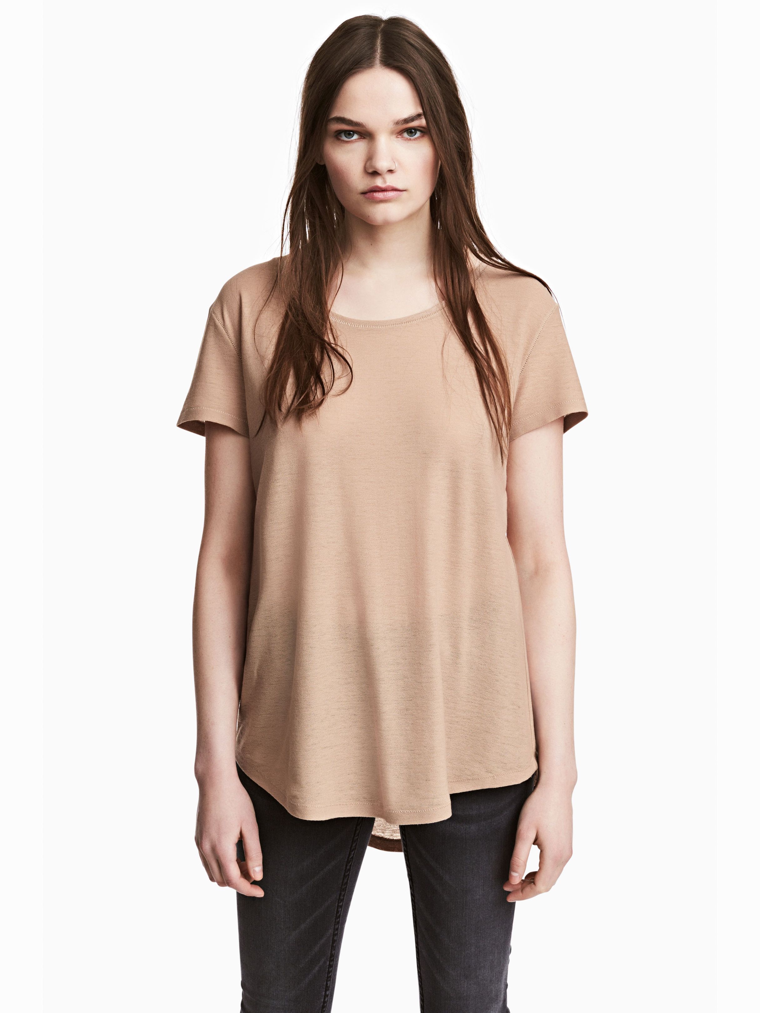

Футболка H&M 3806095-ACTQ M Бежевая