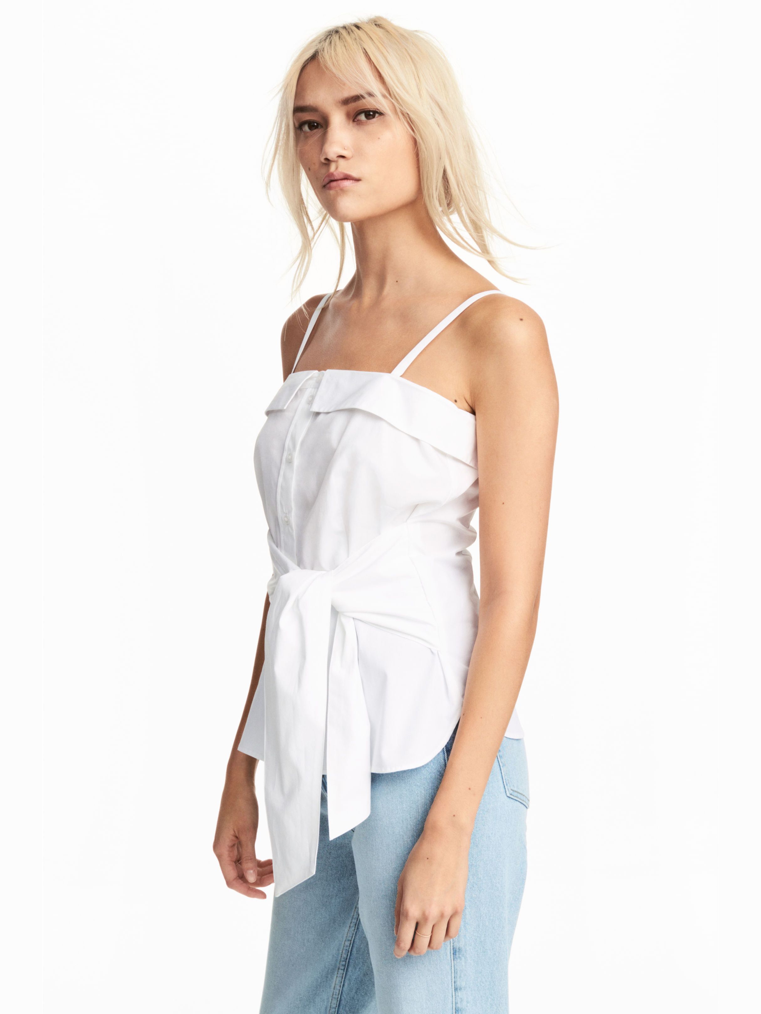 

Блузка H&M 5277925-ACTS 32 Белая