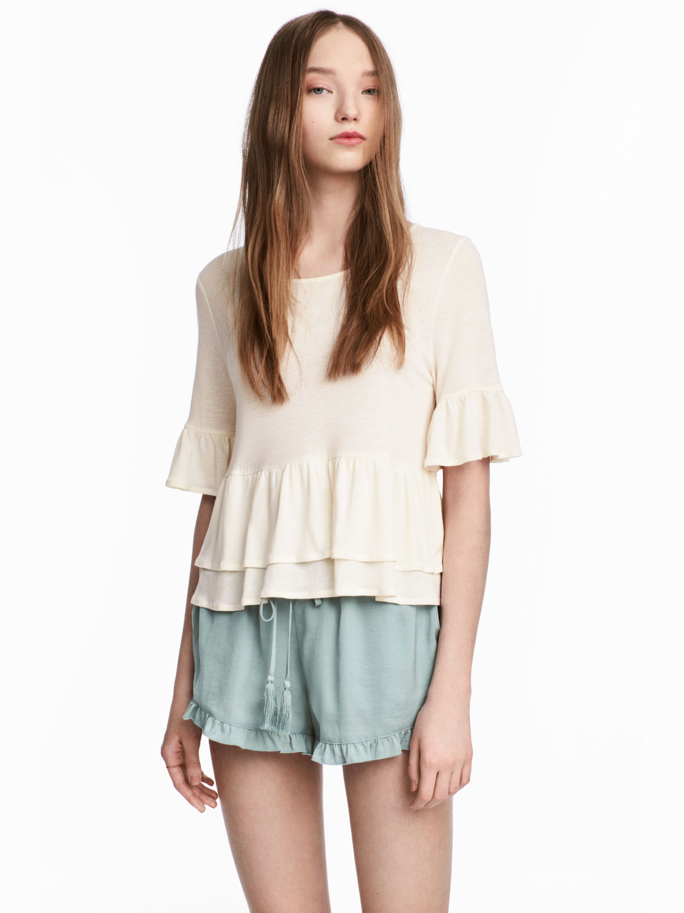 

Топ H&M 4106245-ABAK M Молочный