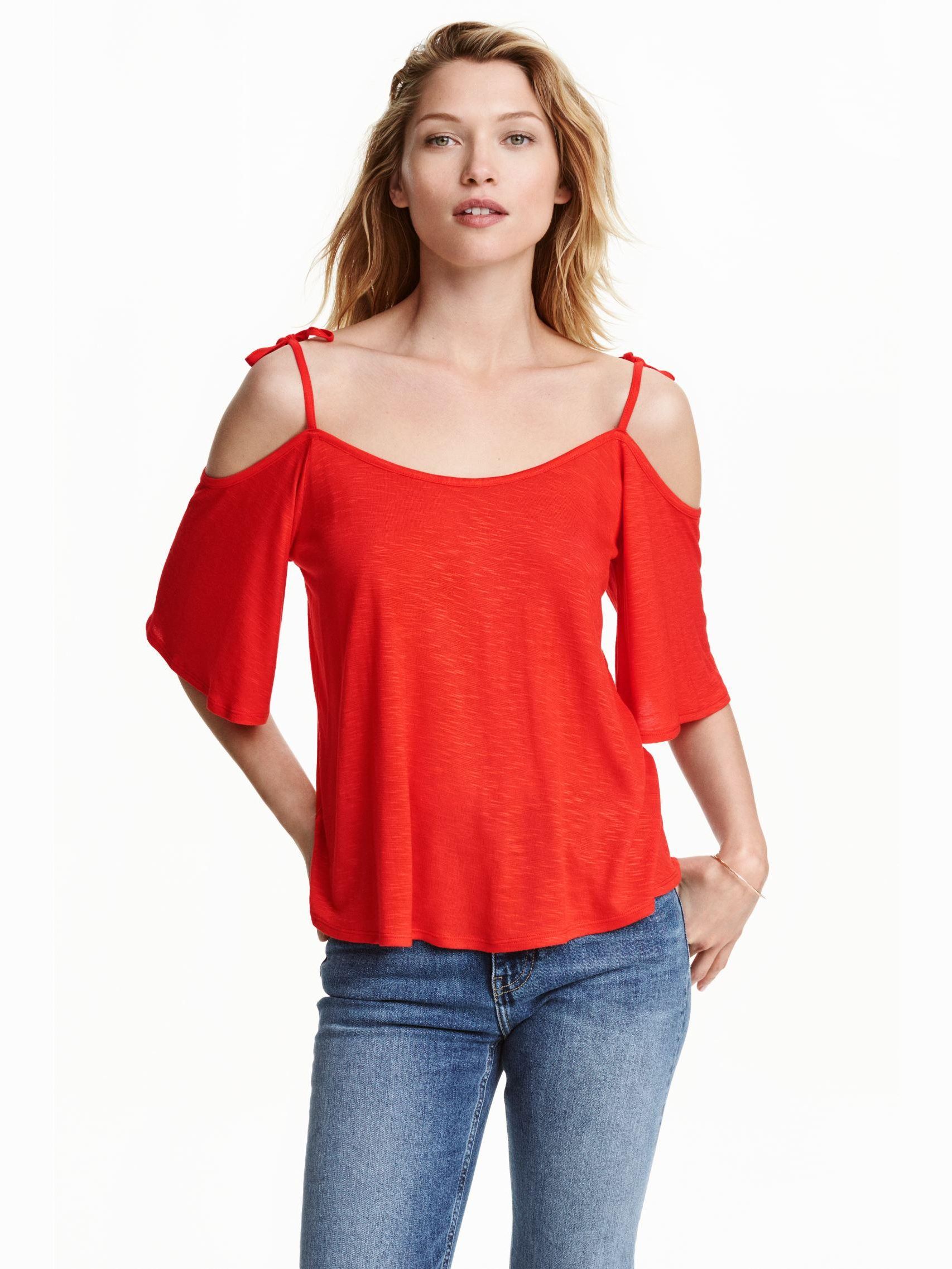 

Топ H&M 4437564-ACVF L Красный