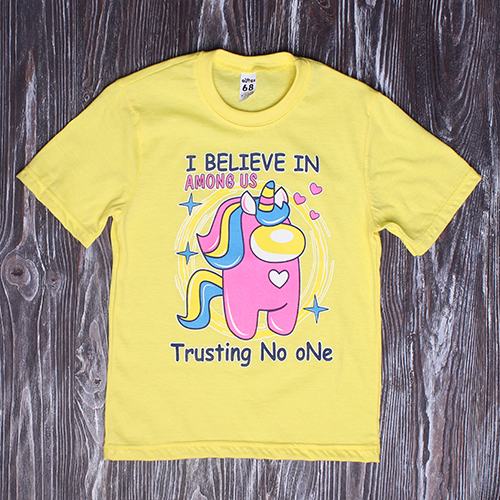 

Футболка Дрёма "Амонг Ас Пони" 104-110 см жёлтый (2224)