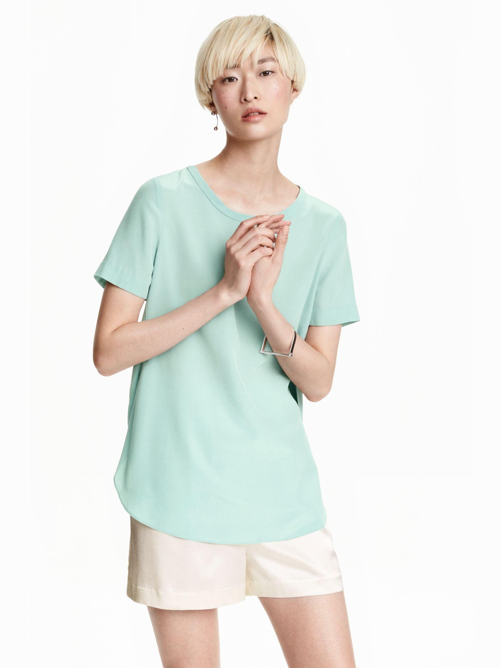 

Блузка H&M 3820764-ACVR 32 Мятная