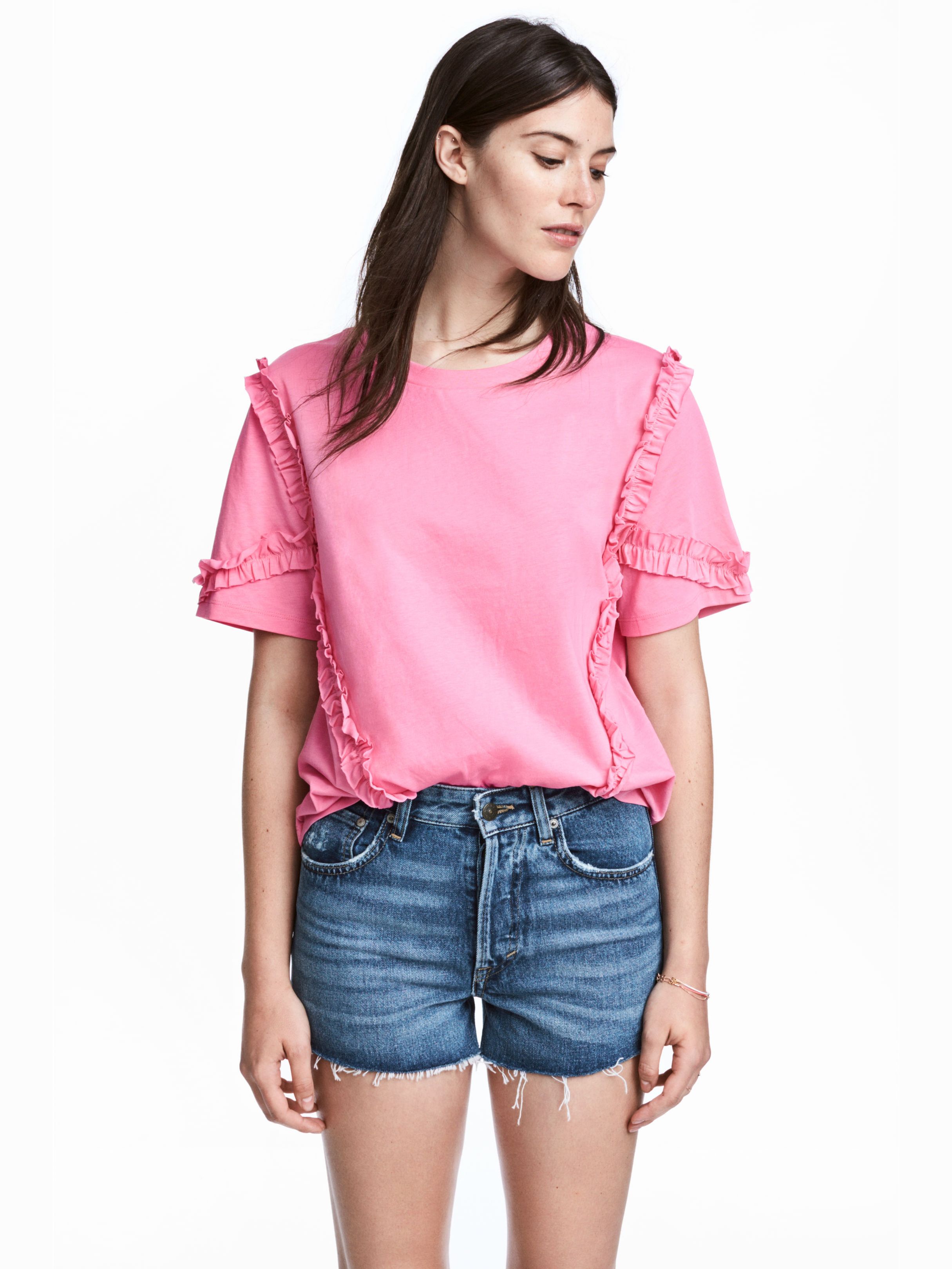 

Футболка H&M 5717096-ACWG S Розовая