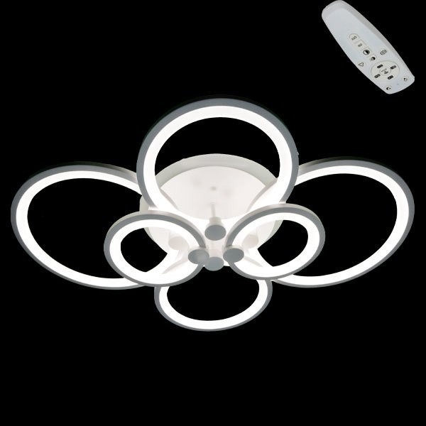 

Люстра LED Свет біла RGB підсвітка+пульт 192W 5332/2+2+2