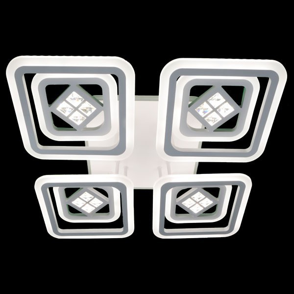 

Люстра LED Свет Біла + RGB підствітка 224w+10w 8859/4+4D