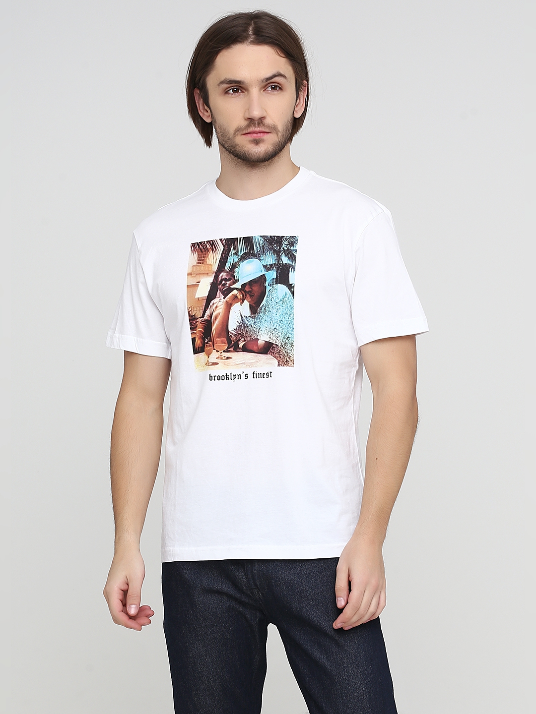 

Футболка H&M 0789525_брук._01 - Белая, Футболка H&M 0789525_брук._01 S-S Белая