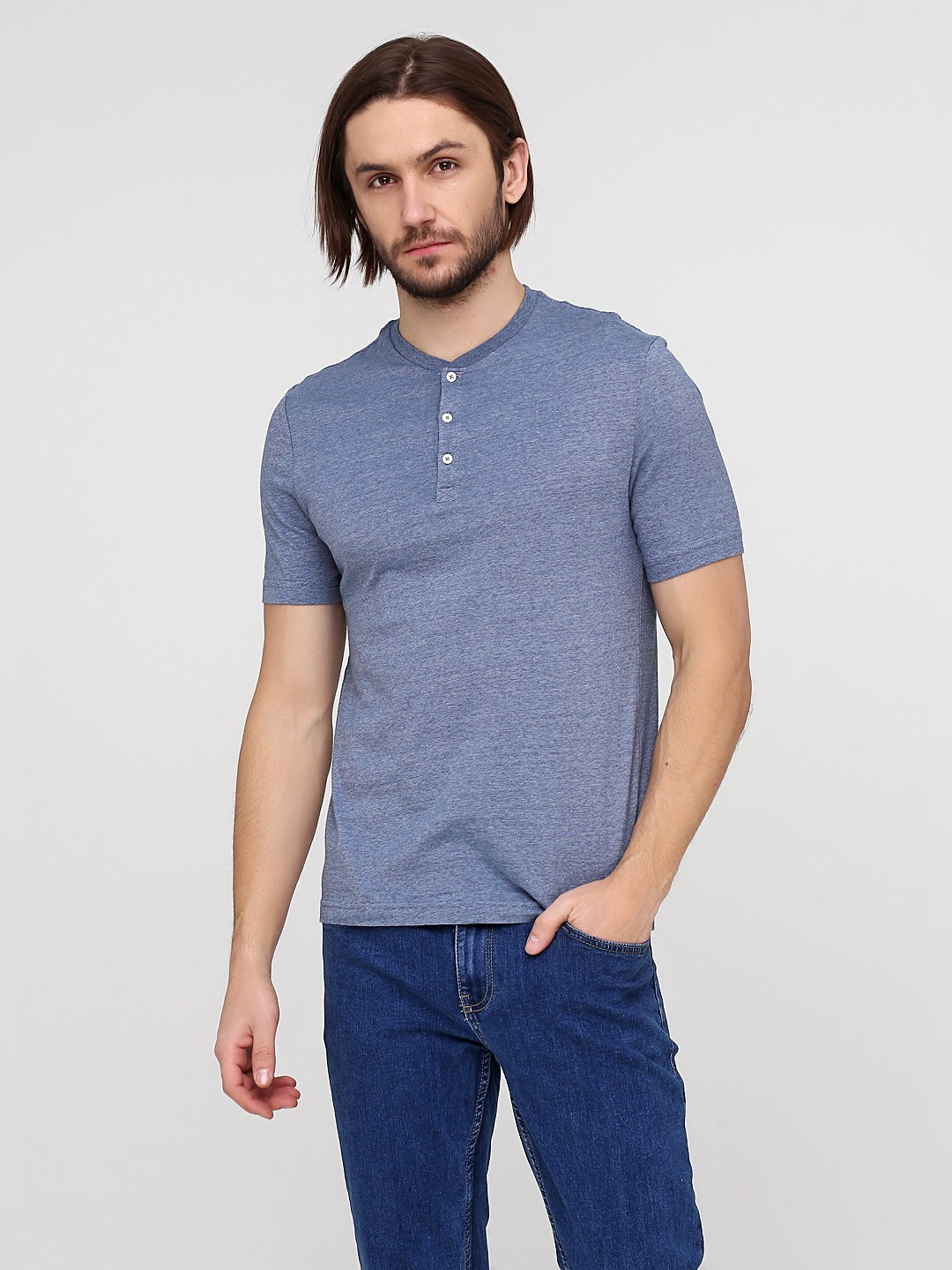 

Футболка H&M 0674180_тон.пол S Синяя