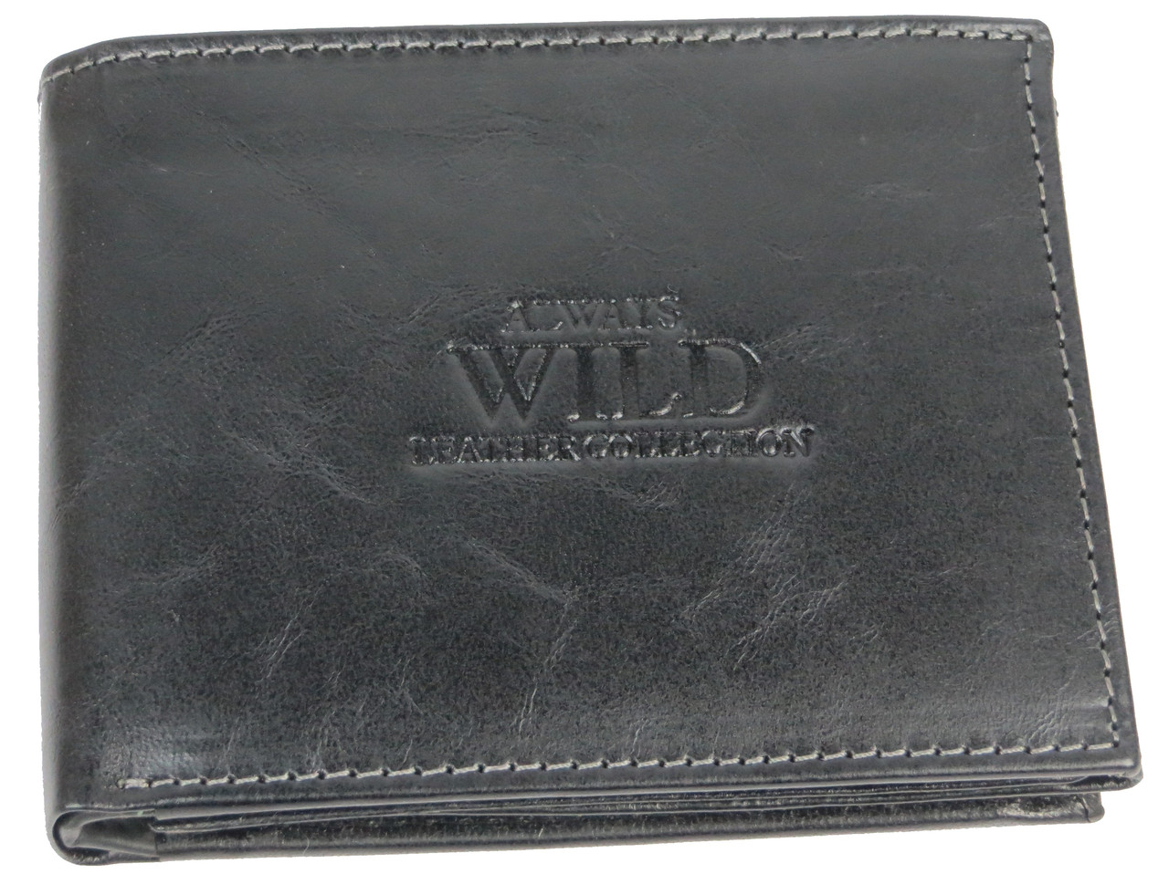 

Мужское кожаное портмоне ALWAYS WILD SN992GT черный