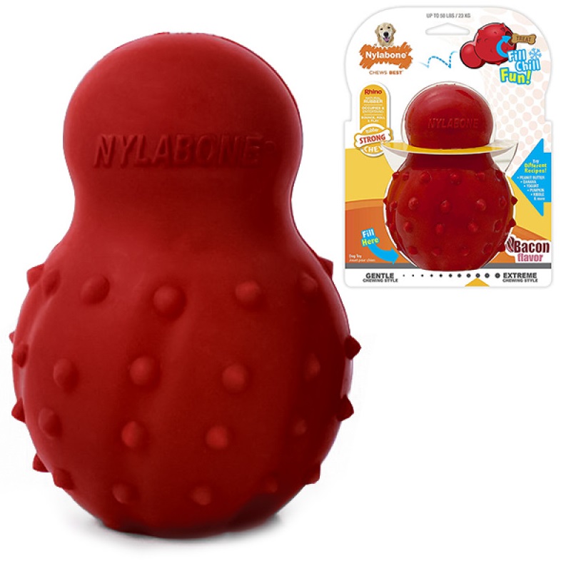 

Игрушка жевательная для собак с ароматом бекона Nylabone Strong Chew Cone L до 23 кг