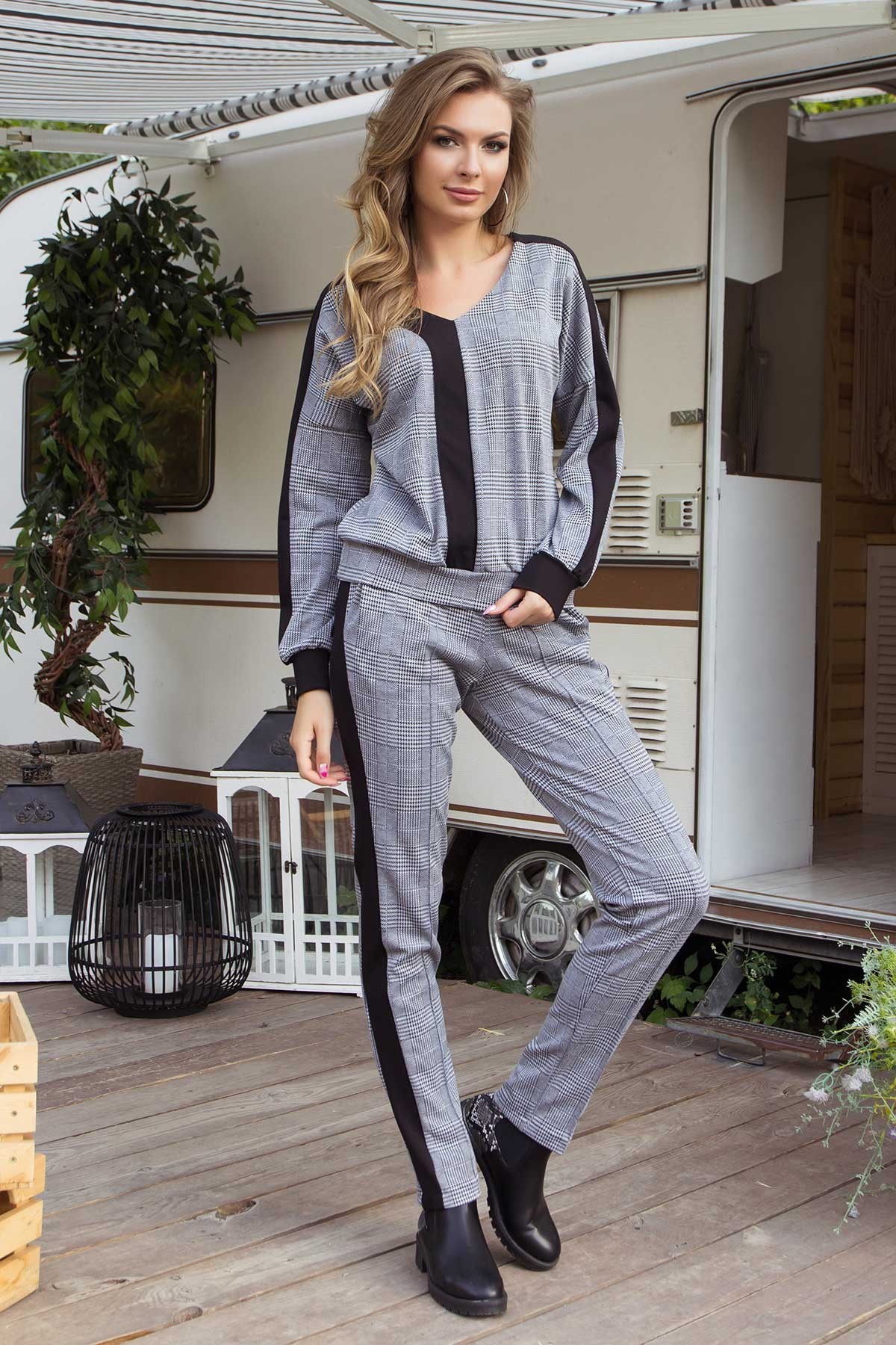 

Брючный трикотажный костюм Woman Fashion А-267  серый (А-267_серый, Брючный трикотажный костюм Woman Fashion А-267 XL серый (А-267_серый)