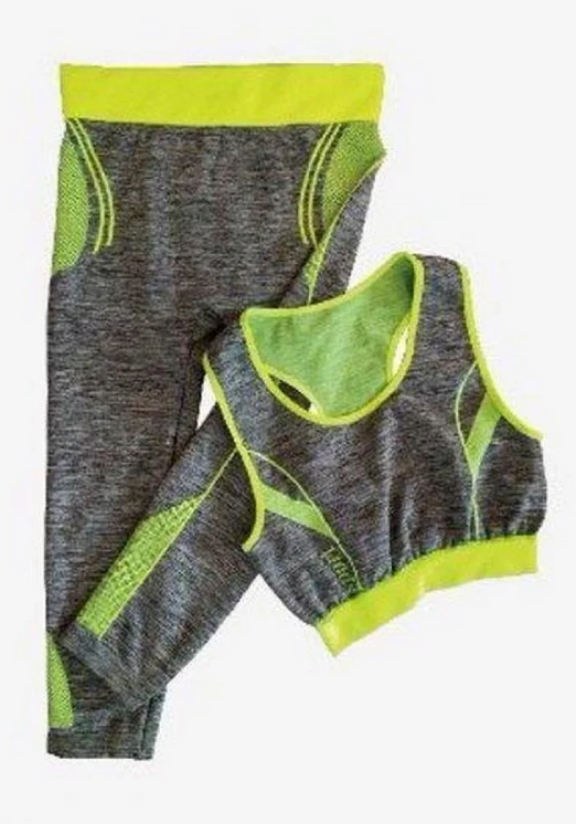 

Костюм для Йоги и Фитнеса Yoga Sets топ и лосины Green/Gray, Костюм для Йоги и Фитнеса Yoga Sets топ и лосины Green/Gray One Size
