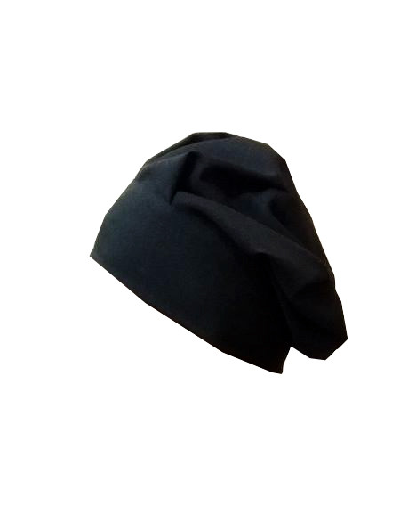 

Шапка поварская  черная, Шапка поварская ONE SIZE черная