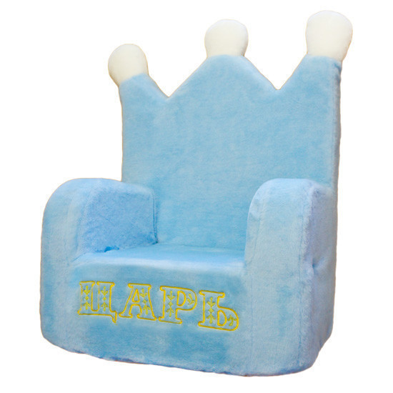 

Мягкое кресло-трон Kronos Toys Царь Голубое