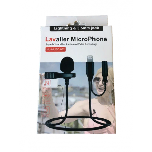 

Петличный микрофон петличка JBC-052 lightning для телефона iphone айфона