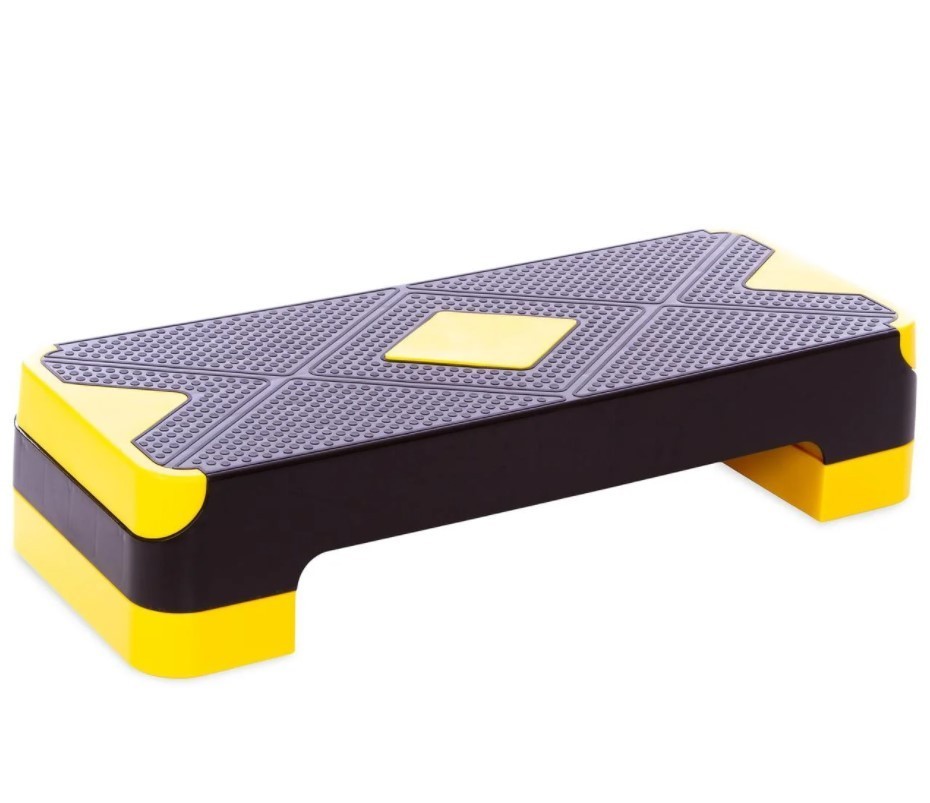 

Степ-платформа (PP, р-р 68Lx27Wx10-15Hсм), черный (FI-1573)