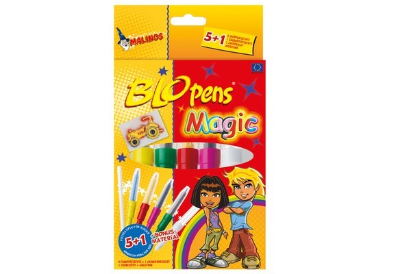 

Фломастеры-аэрографы волшебные MALINOS BLOpens Magic 5 (4+1+1) шт. (MA-300965)