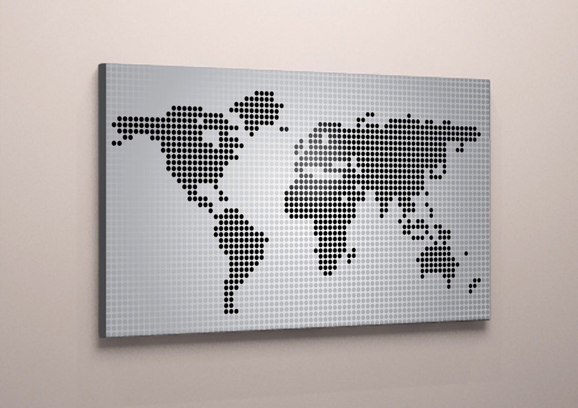 

Модульная картина на холсте Vitrina карта мира 40x60 см