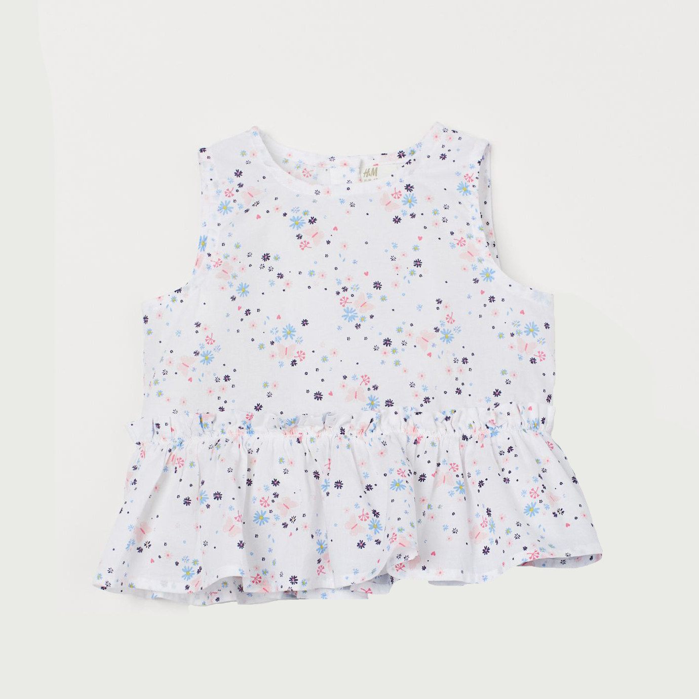 

Блуза H&M 2804-74453302 98 см Белые цветочки