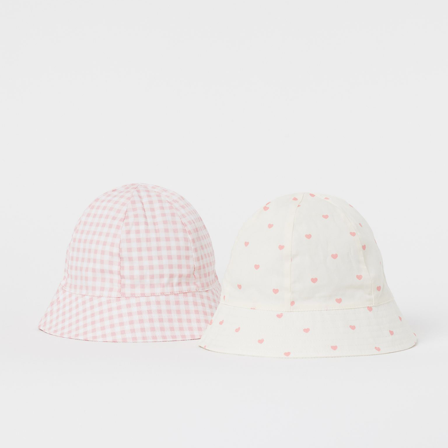 

Панама (2шт) H&M 905-7080311 110-116 см (53) Бело-розовая