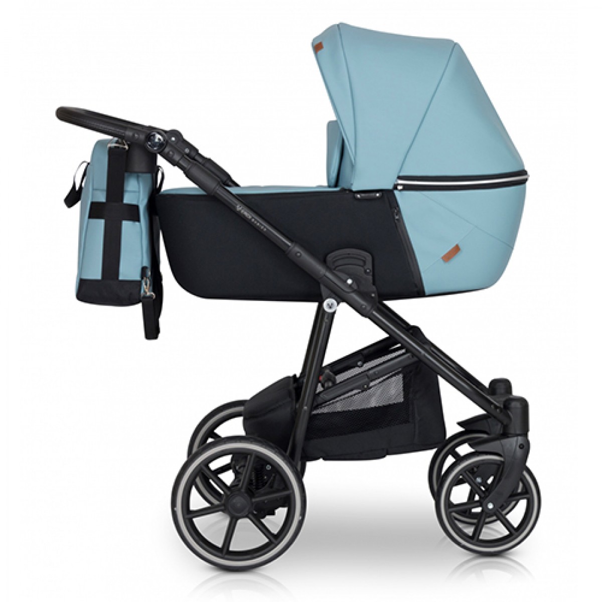 

Коляска детская универсальная 2 в 1 Verdi Verano с дождевиком и москитной сеткой + сумка и подстаканник Голубой