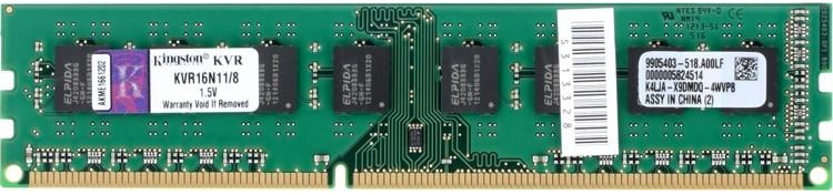 

Оперативная память Kingston DDR3-1600 8192MB PC3-12800 (KVR16N11/8WP)