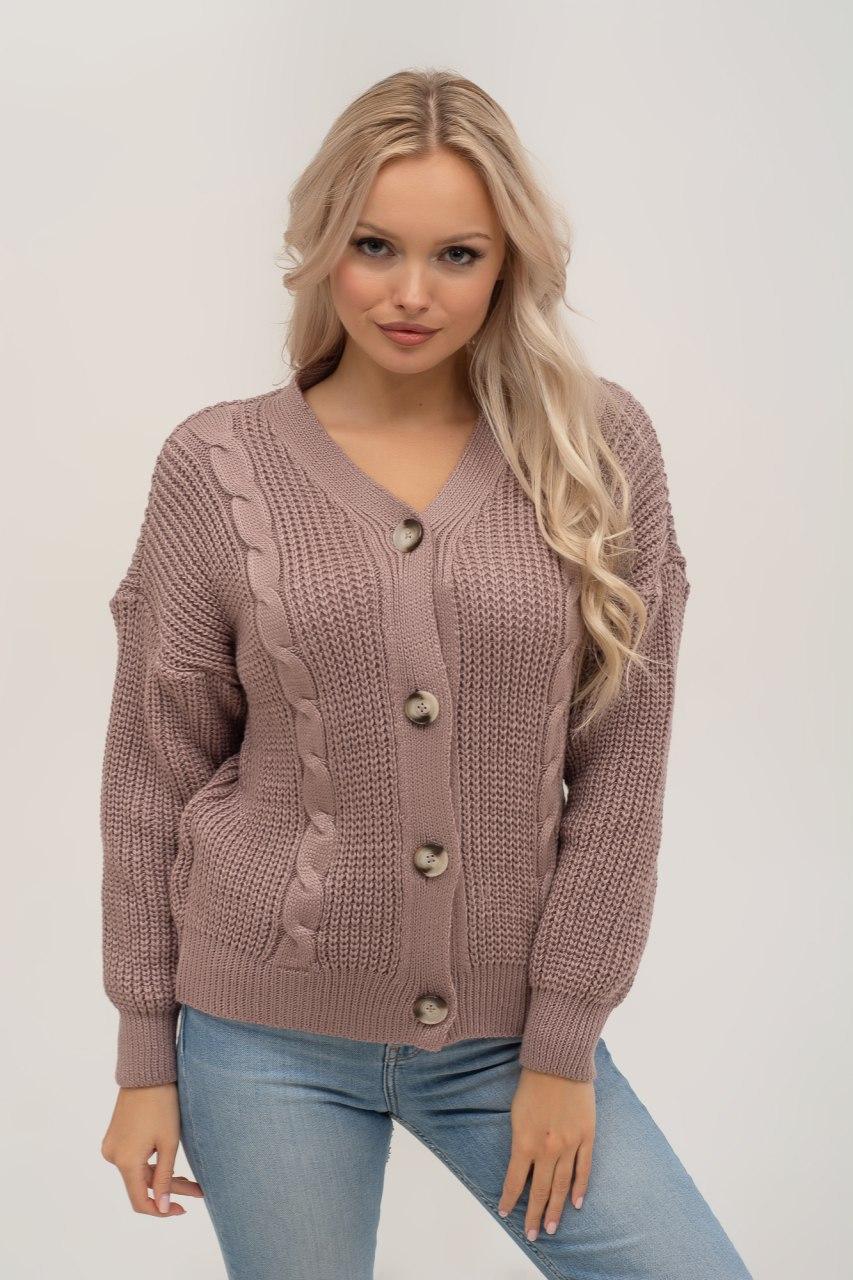 

Fashions • Кофта женская вязаная Энн Fashions 42 пудра (№134-нс)