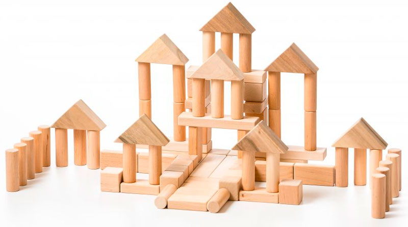 

Деревянный Конструктор Маленький (86 элементов), Lislis toys (12-66199)