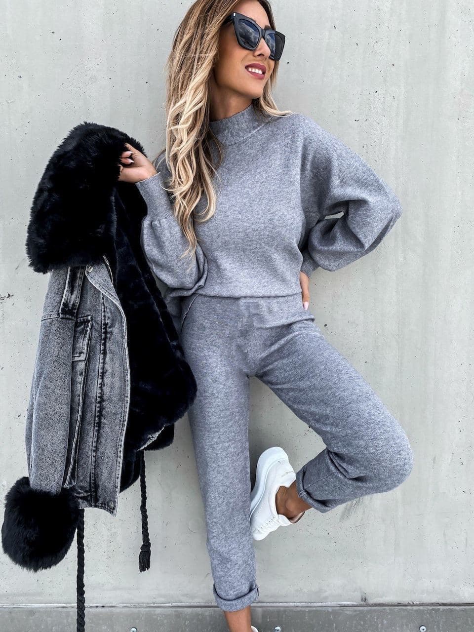 

Fashions • Теплый костюм Muriel Fashions 54-56 серый (722-фг)