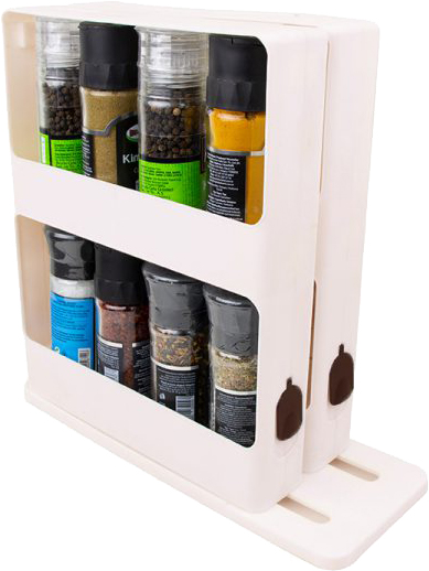 

Раздвижная стойка для специй Omak Plastik Deco Bella пластик 11.3x30.3x30 см