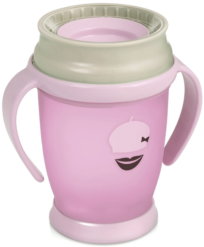 

Кружка с ручками Retro Junior (250 мл) розовая, lovi (12-33709)
