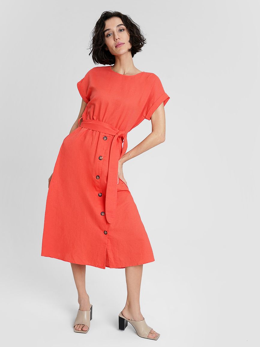 

Платье O'STIN Casual 3GNQO80836 M Коралловое