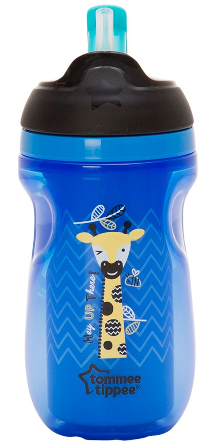

Термостакан с трубочкой (260 мл) синий с жирафом, Tommee Tippee, син. с жирафом (12-44678)