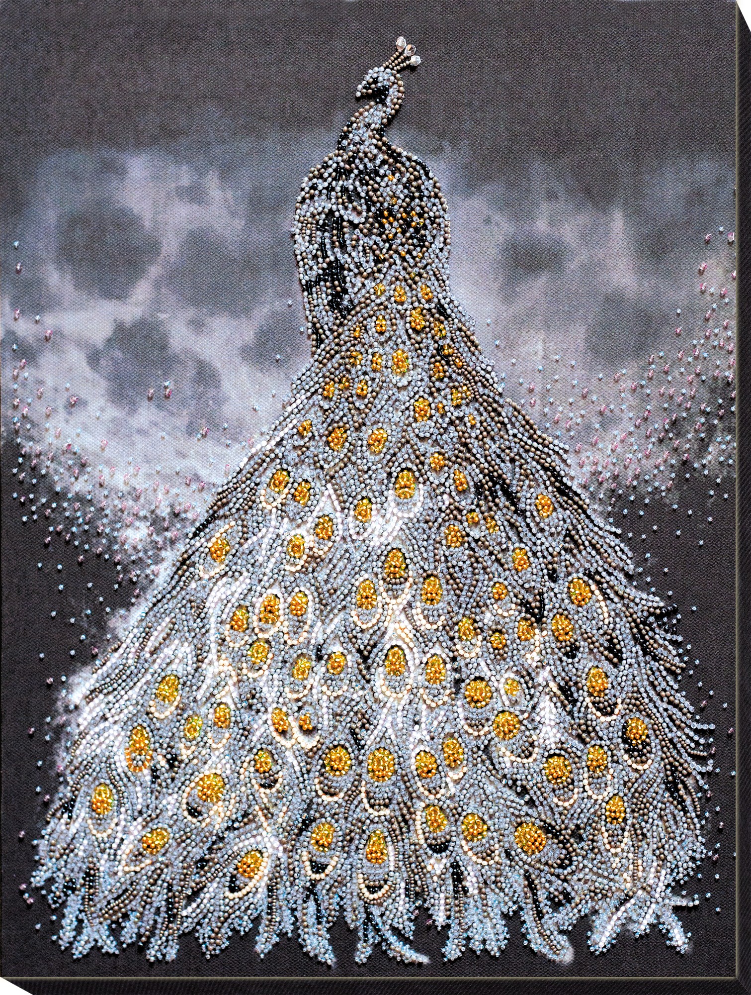 

Набор для вышивания бисером на натуральном художественном холсте Абрис Арт Золото в серебре