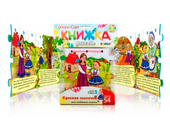 

Книжка пазл "Красная шапочка", Бомик (12-24228)