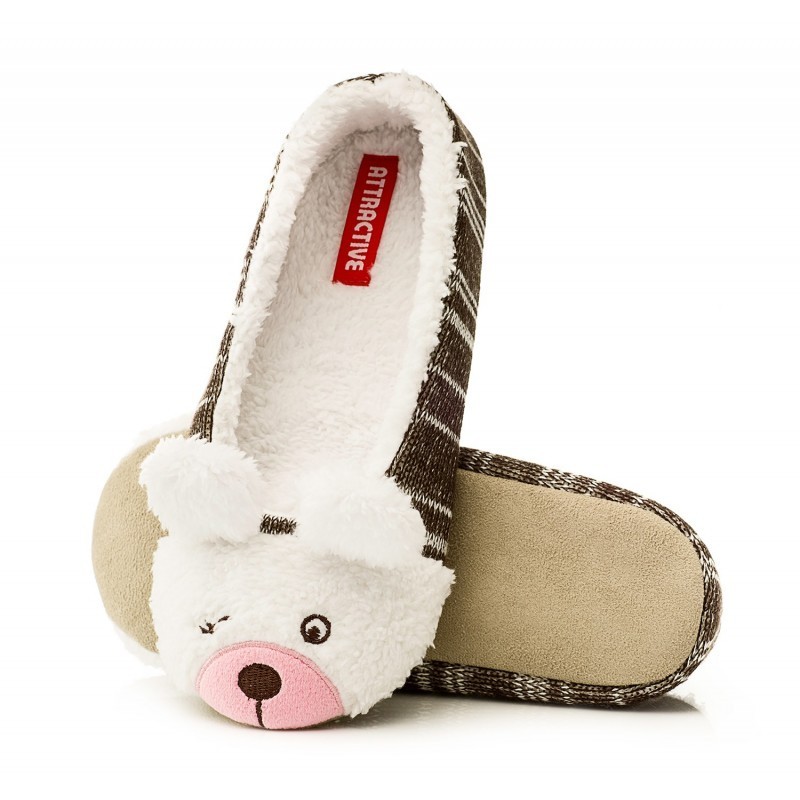 

Домашні тапочки (балеринки) Ballerina animals ATTRACTIVE 005 (ведмедик). Розмір 40/41.