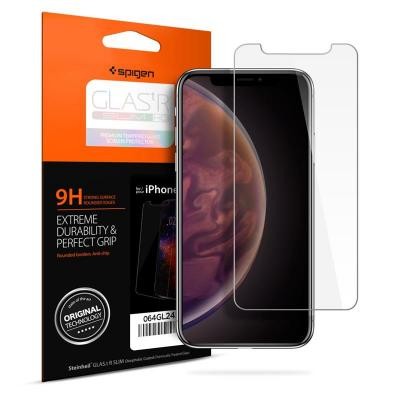 

Стекло защитное Spigen iPhone XR Glass "Glas.tR SLIM HD"