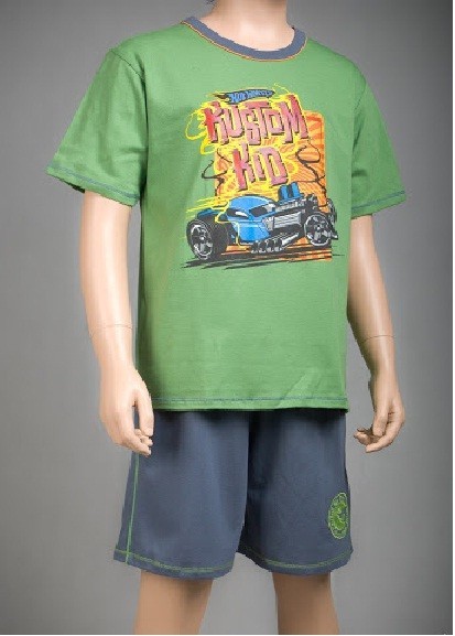 

Піжама/літній костюмчик (шорти/футболка) HOT WHEELS CORNETTE р.110-116 (зелена).