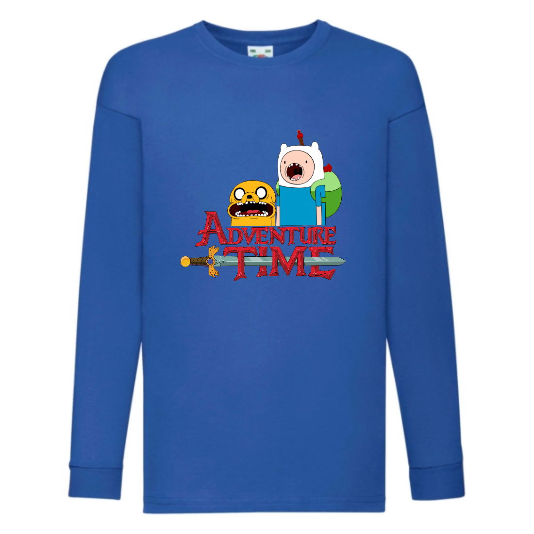 

Лонгслив реглан Время Приключений 0014 (Adventure Time) синий (ART blu 0014) 116 см