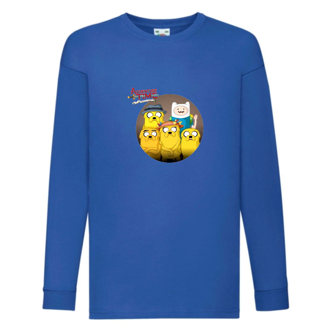 

Лонгслив реглан Время Приключений 0019 (Adventure Time) синий (ART blu 0019) 104 см