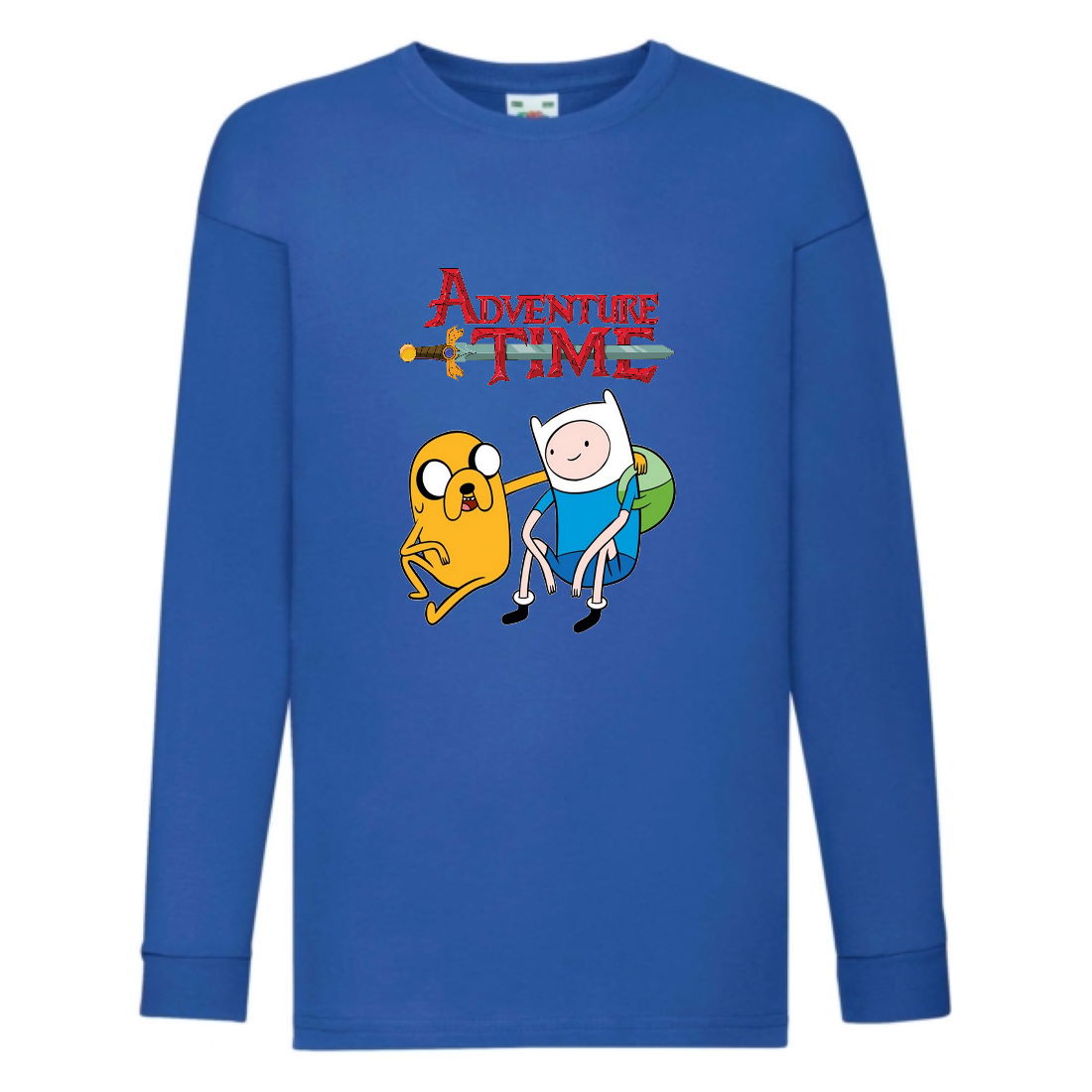 

Лонгслив реглан Время Приключений 0018 (Adventure Time) синий (ART blu 0018) 152 см