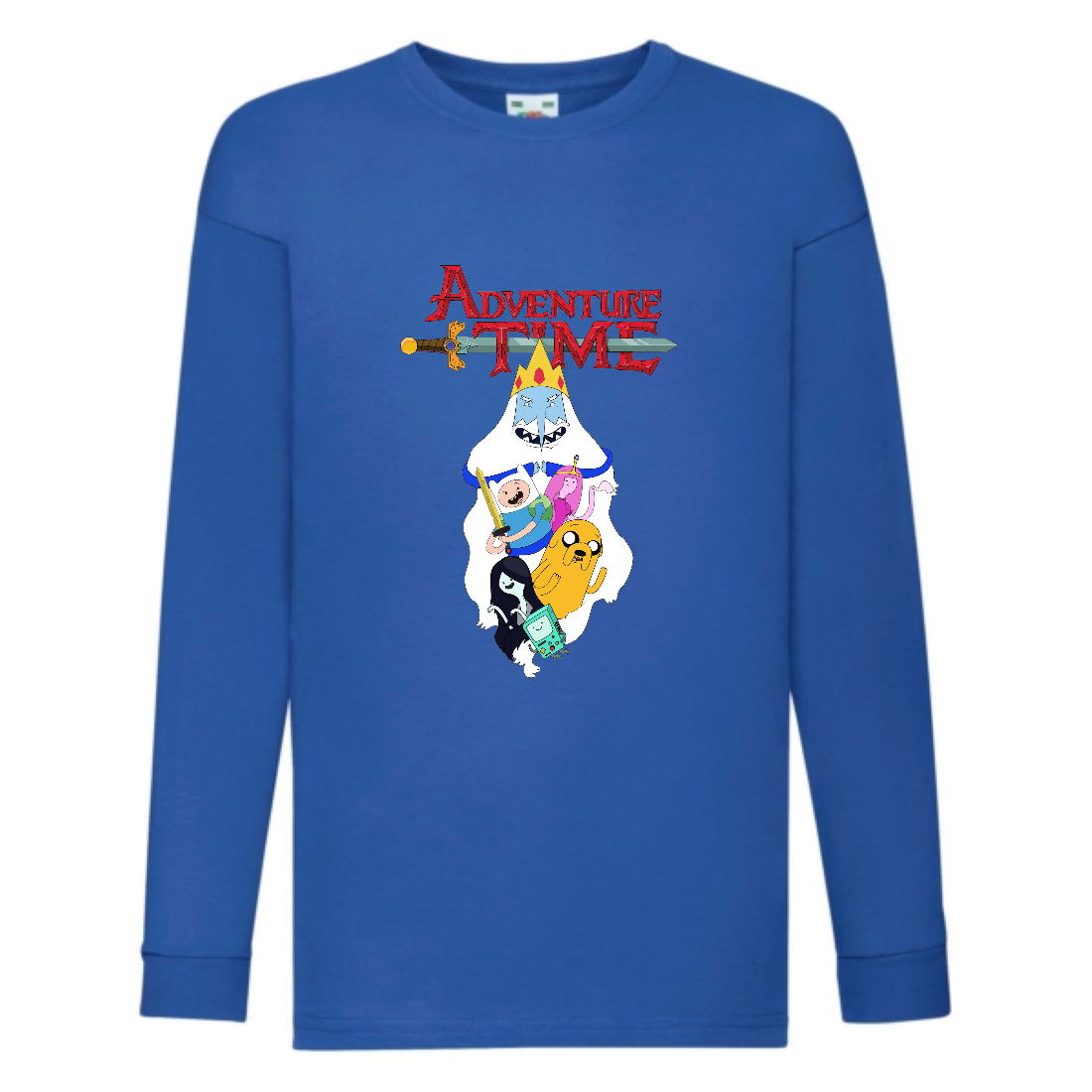 

Лонгслив реглан Время Приключений 0020 (Adventure Time) синий (ART blu 0020) 104 см