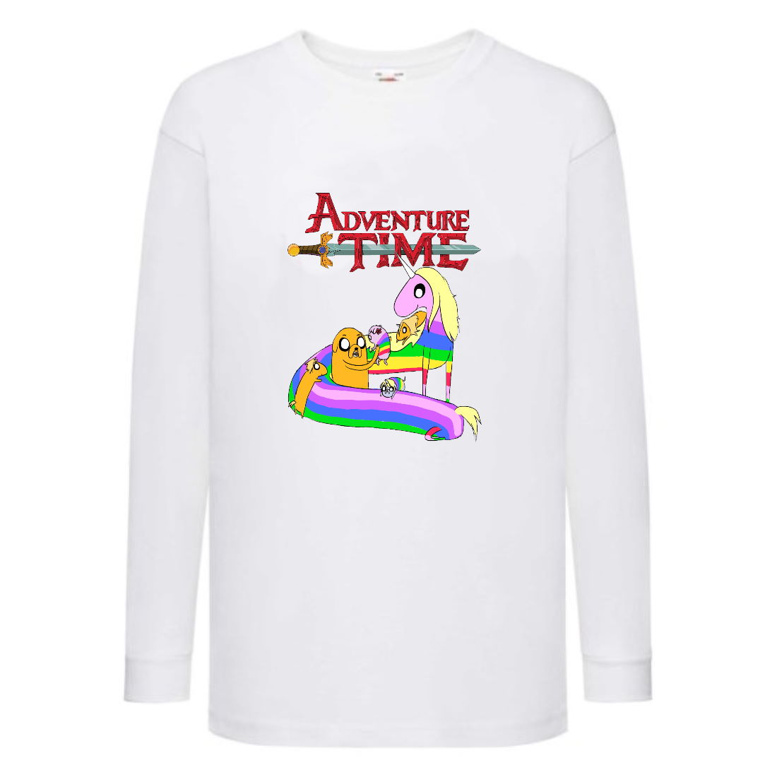 

Лонгслив реглан Время Приключений 0021 (Adventure Time) белый (ART wh 0021) 104 см