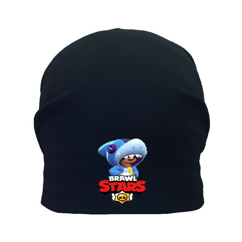 

Шапка детская Бравл Старс черная (Brawl Stars-004) 50-52 см