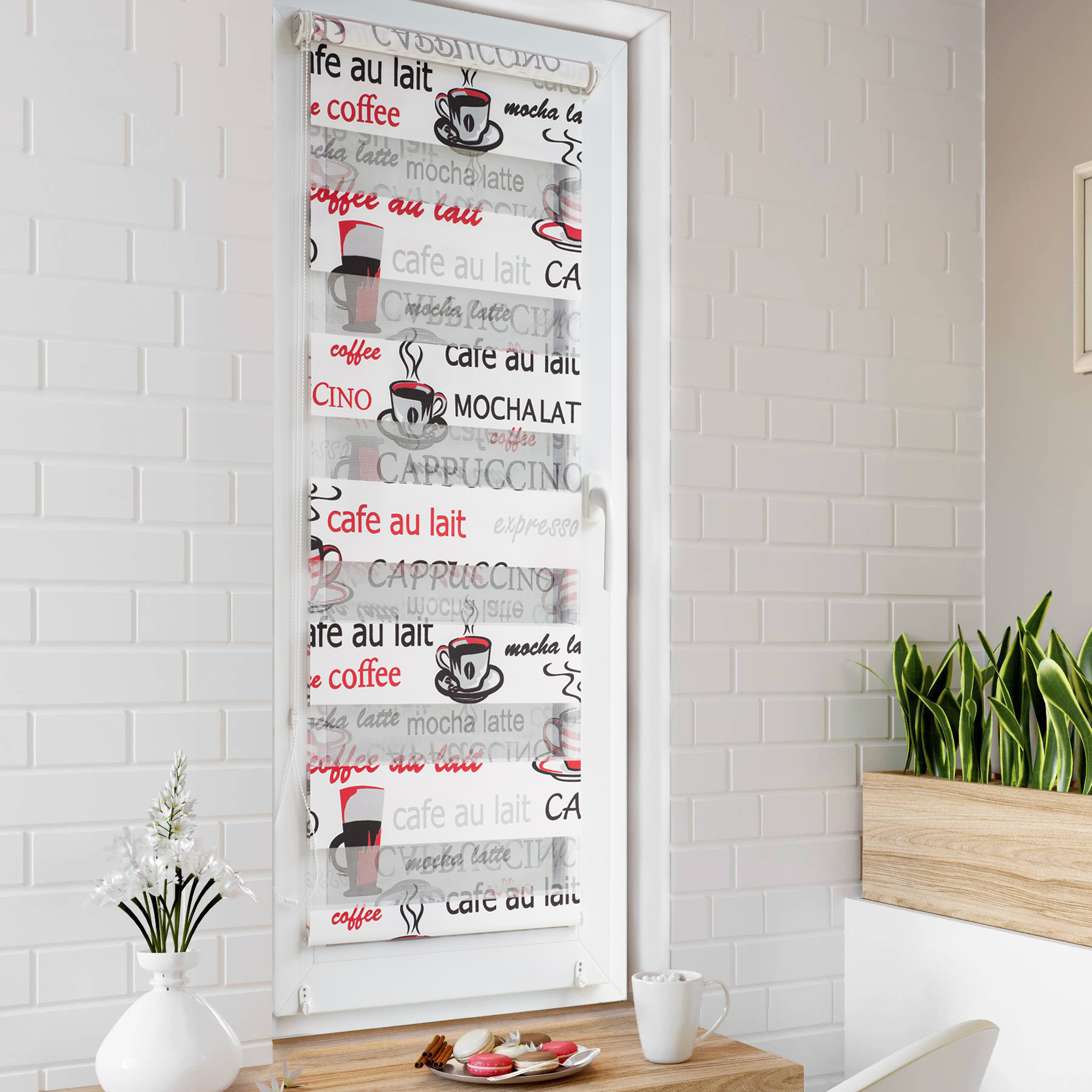 

Ролет тканевый Roll deLuxe День Ночь Кофе 95x160 см