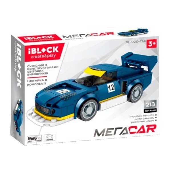

Конструктор iBlock Мегаcar Машинка PL-920-134 Синяя
