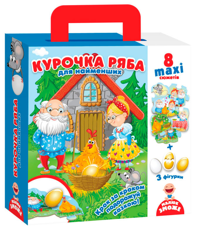 

Путешествие сказкой Курочка Ряба, фигурные карты (укр), Vladi Toys (12-68807)