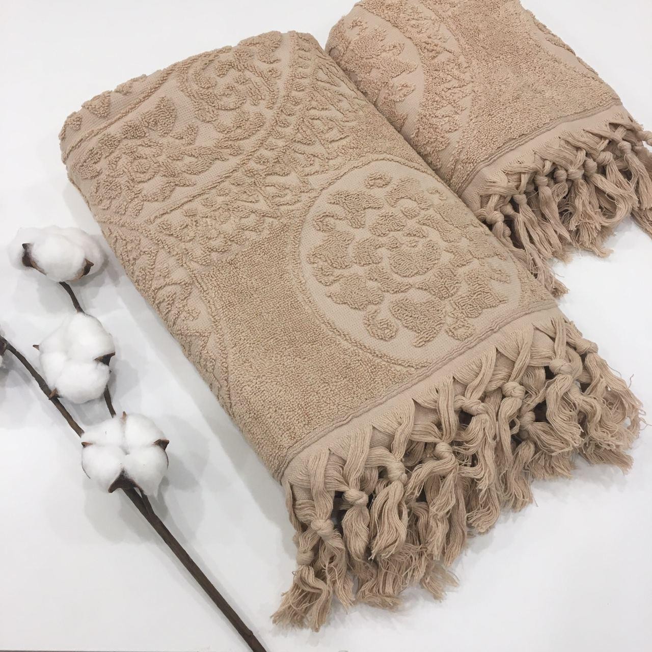 

Набор Полотенец Sikel Home Fashion с бахромой 50 х 90 70 х 140 см Песочный 279