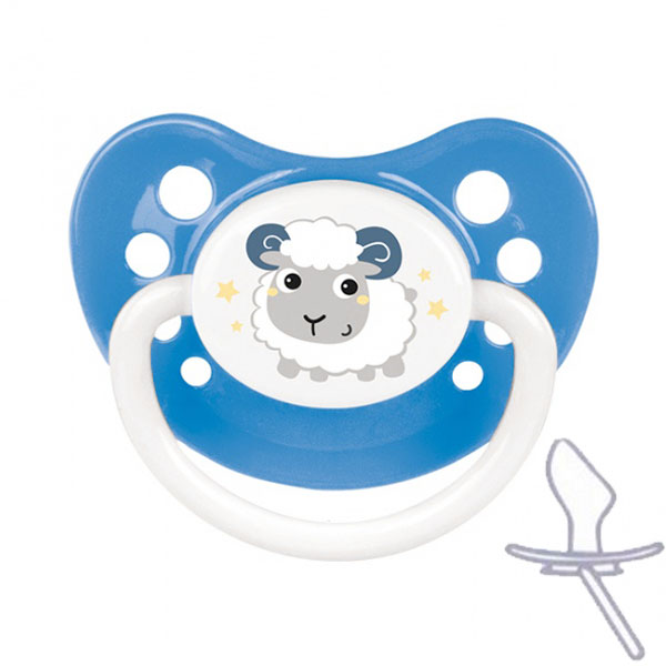 

Пустышка Bunny&Company, 6-18 мес, синяя, Canpol babies, син (12-40397)