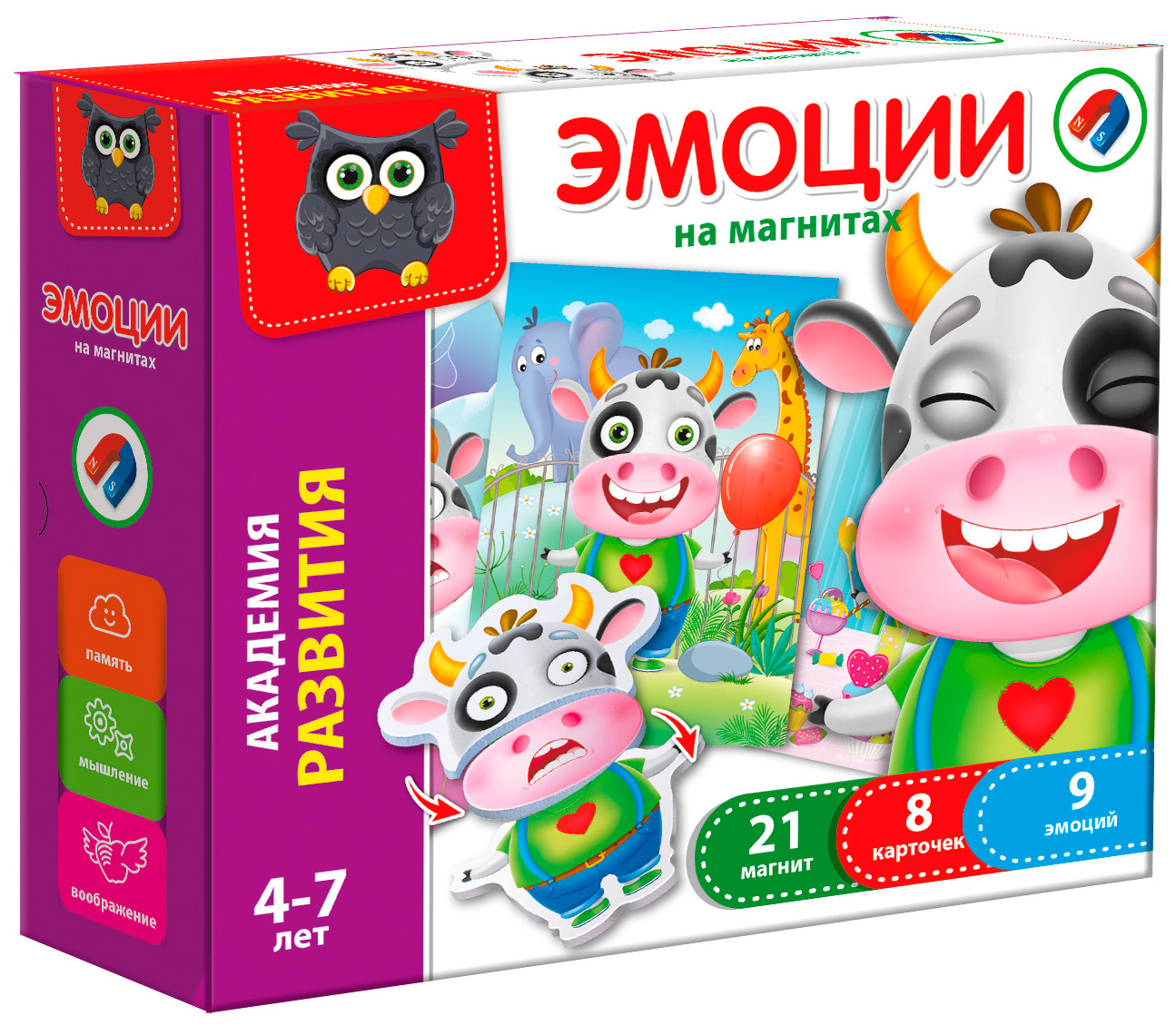

Игра настольная магнитная Эмоции (рус.), Vladi Toys (12-68752)